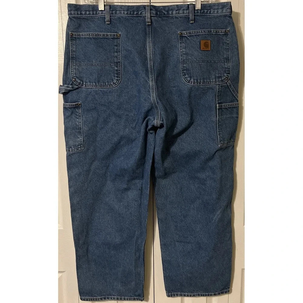 Carhartt B73 DST Double Knee Original‎ Fit Blue Jeans Size 42x30 (40x30)